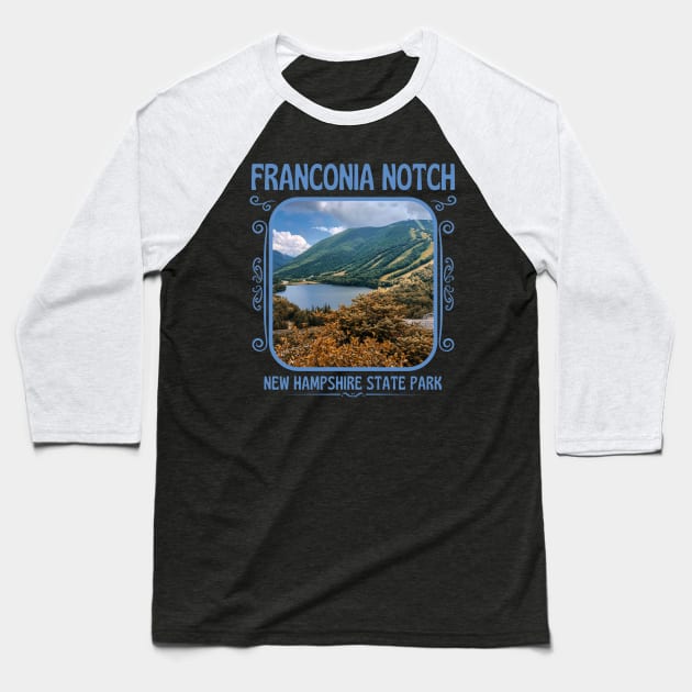 Franconia Notch State Park New Hampshire Baseball T-Shirt by soulfulprintss8